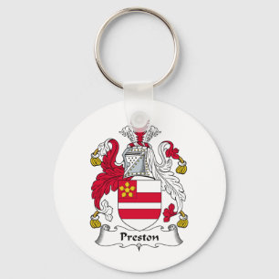 Preston Family Crest Key Ring