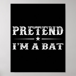 Pretend a bat halloween family matching costume poster