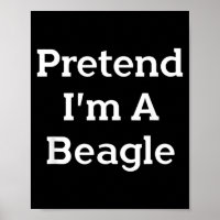 Pretend A Beagle Costume Party Lazy Funny