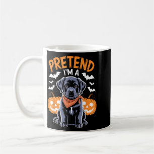 Pretend A Black Labrador Halloween Dog Funny Humou Coffee Mug