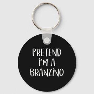 Pretend A Branzino Costume Funny Fish Halloween Key Ring