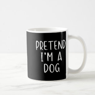 Pretend A Dog Costume Halloween Funny Simple Kid Coffee Mug