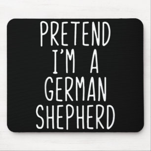 Pretend A German Shepherd Dog Costume Halloween Mouse Mat