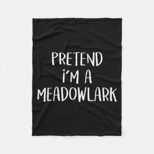 Pretend A Meadowlark Bird Costume Funny Halloween Fleece Blanket
