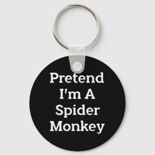 Pretend A Spider Monkey Costume Funny Halloween Key Ring