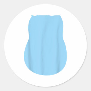 Pretend Alien Dog Costume Halloween Blue Alien Dog Classic Round Sticker