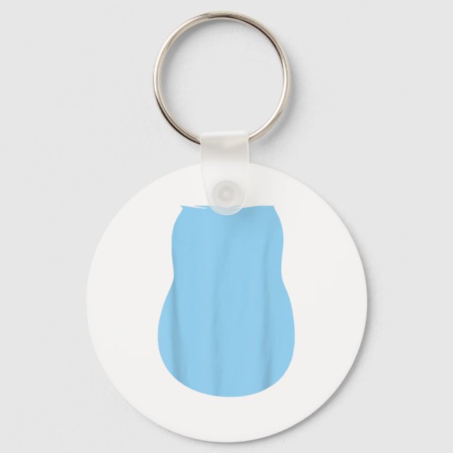 Pretend Alien Dog Costume Halloween Blue Alien Dog Key Ring (Front)