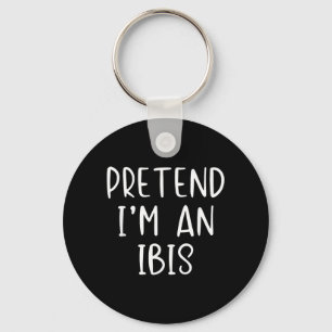 Pretend An Ibis Costume Halloween Funny Simple Kid Key Ring