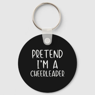 Pretend Cheerleader Costume Halloween Simple Key Ring