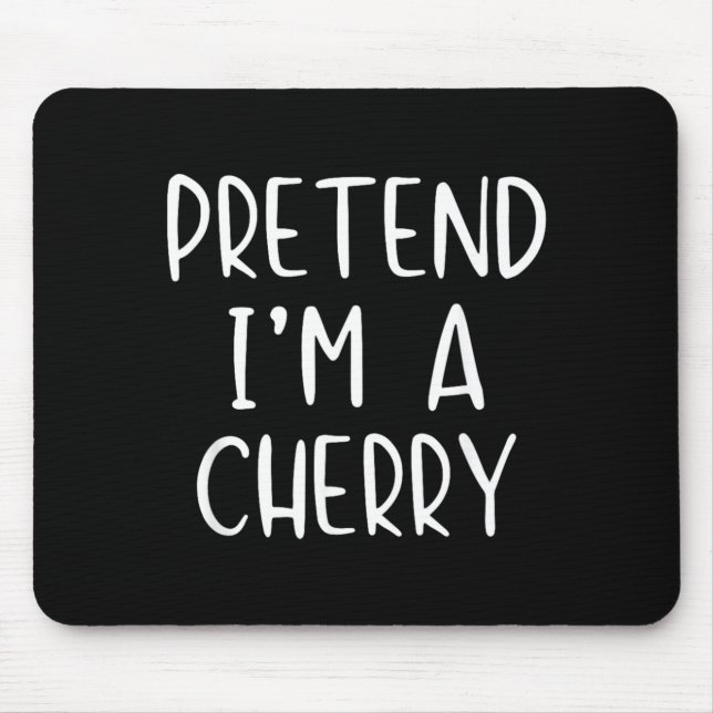 Pretend Cherry Costume Halloween Funny Simple Kid Mouse Mat (Front)