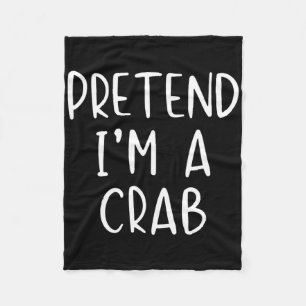 Pretend Crab Costume Halloween Lazy Easy Fleece Blanket