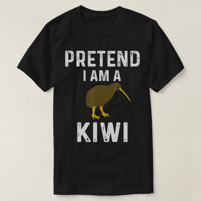 Pretend I Am A Kiwi Bird Costume Funny Kiwis ecchi T-Shirt (Design Front)