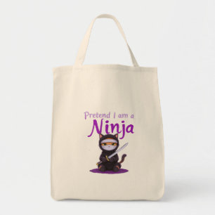 Pretend I Am a Ninja - Funny Halloween Costume  Tote Bag