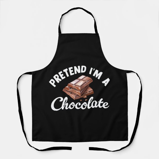 Pretend I m A Chocolate Bar Apron (Front)