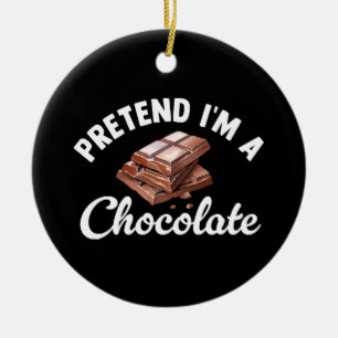 Pretend I m A Chocolate Bar Ceramic Tree Decoration