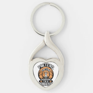 Pretend I’m a Dalmatian Halloween Dog Key Ring