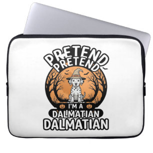Pretend I’m a Dalmatian Halloween Dog Laptop Sleeve