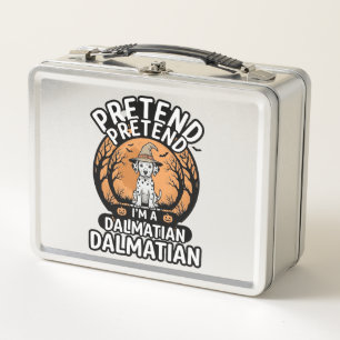 Pretend I’m a Dalmatian Halloween Dog Metal Lunch Box