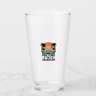 Pretend I’m A Dalmatian Vintage Dog Glass