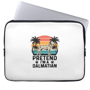 Pretend I’m A Dalmatian Vintage Dog Laptop Sleeve