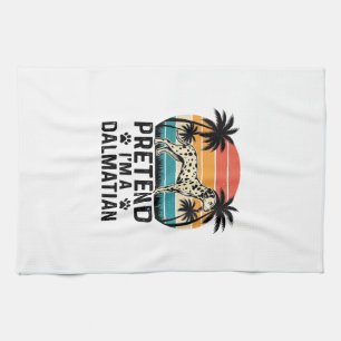 Pretend I’m A Dalmatian Vintage Dog Tea Towel
