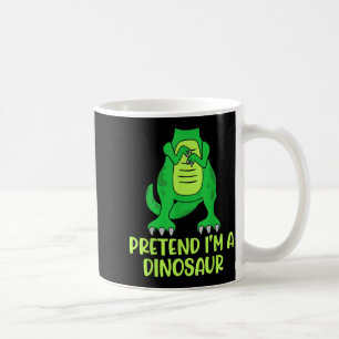 Pretend I’m A Dinosaur Costume Lazy Halloween  Coffee Mug