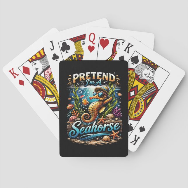 Pretend I’m a Seahorse Playing Cards (Back)