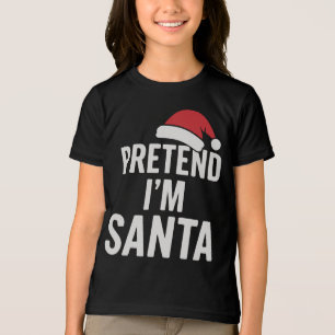 Pretend I’m Santa - Funny Christmas Humour Tri-Blend Shirt
