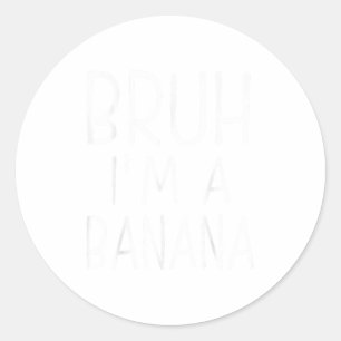 Pretend Im A Banana Funny Halloween Costume Party Classic Round Sticker