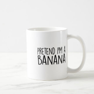 Pretend I'm A Banana Funny Lazy Halloween Costume Coffee Mug