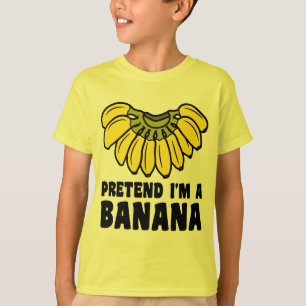 Pretend I'm A Banana lazy Halloween costume T-Shirt
