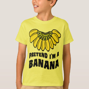 Pretend I'm A Banana lazy Halloween costume T-Shirt