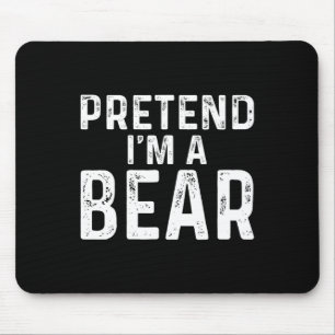 Pretend I'm A Bear Halloween Costume Mouse Mat