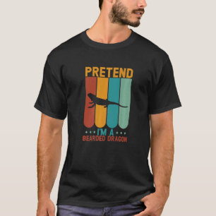 Pretend I'm A Bearded Dragon Halloween T-Shirt