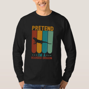 Pretend I'm A Bearded Dragon Halloween T-Shirt