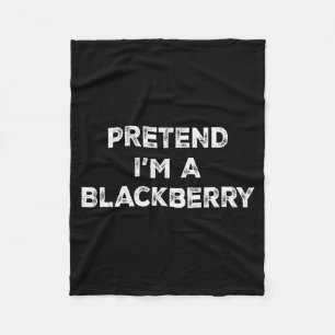 Pretend I'm A Blackberry Lazy Halloween Costume Fleece Blanket