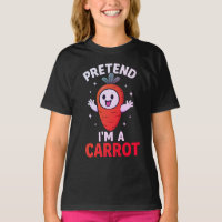 Pretend I'm A Carrot Vegan Halloween carrot ghost 