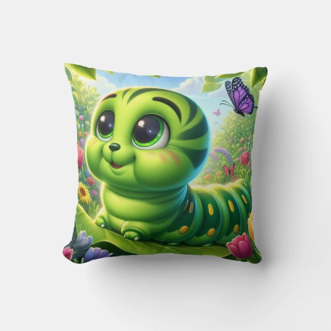 Pretend I'm A Caterpillar Adults Kids  Cushion (Front)