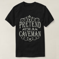 Pretend I'm A Caveman Easy Lazy Halloween Costume