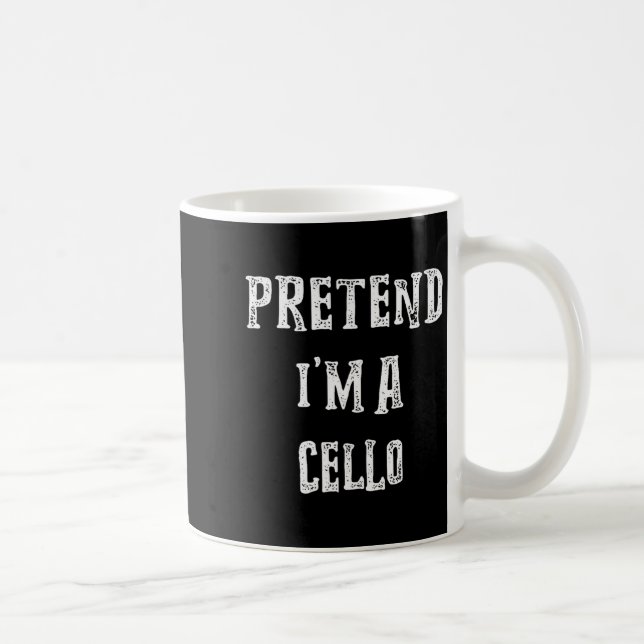 Pretend I'm A Cello Halloween Costume Couples Matc Coffee Mug (Right)