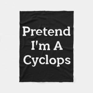 Pretend Im A Costume Party Lazy Funny Halloween Fleece Blanket