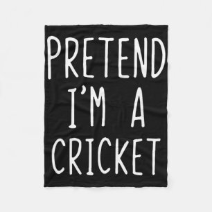 Pretend I'm A Cricket Costume Halloween Lazy Adult Fleece Blanket