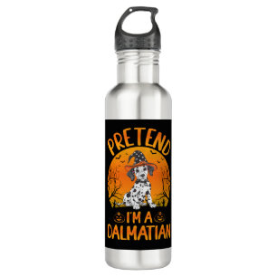 Pretend i'm a Dalmatian Dog Halloween (1) 710 Ml Water Bottle