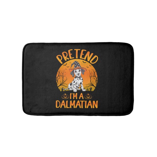 Pretend i'm a Dalmatian Dog Halloween (1) Bath Mat (Front)