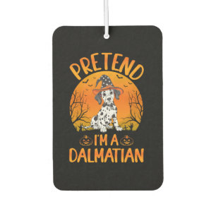 Pretend i'm a Dalmatian Dog Halloween (1) Car Air Freshener