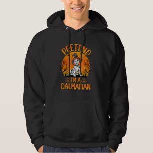 Pretend i'm a Dalmatian Dog Halloween (1) Hoodie
