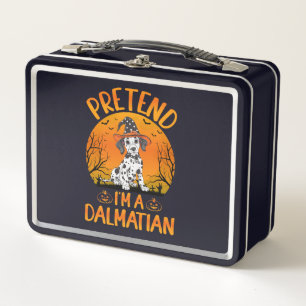 Pretend i'm a Dalmatian Dog Halloween (1) Metal Lunch Box