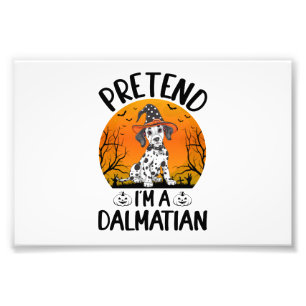 Pretend i'm a Dalmatian Dog Halloween (3) Photo Print