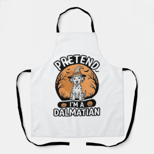 Pretend Im a Dalmatian Halloween Dog Design_1 Apron
