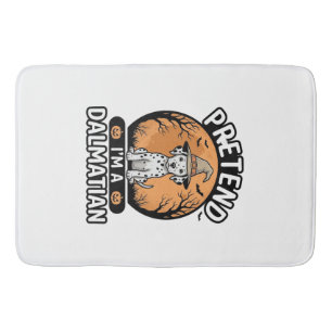Pretend Im a Dalmatian Halloween Dog Design_1 Bath Mat
